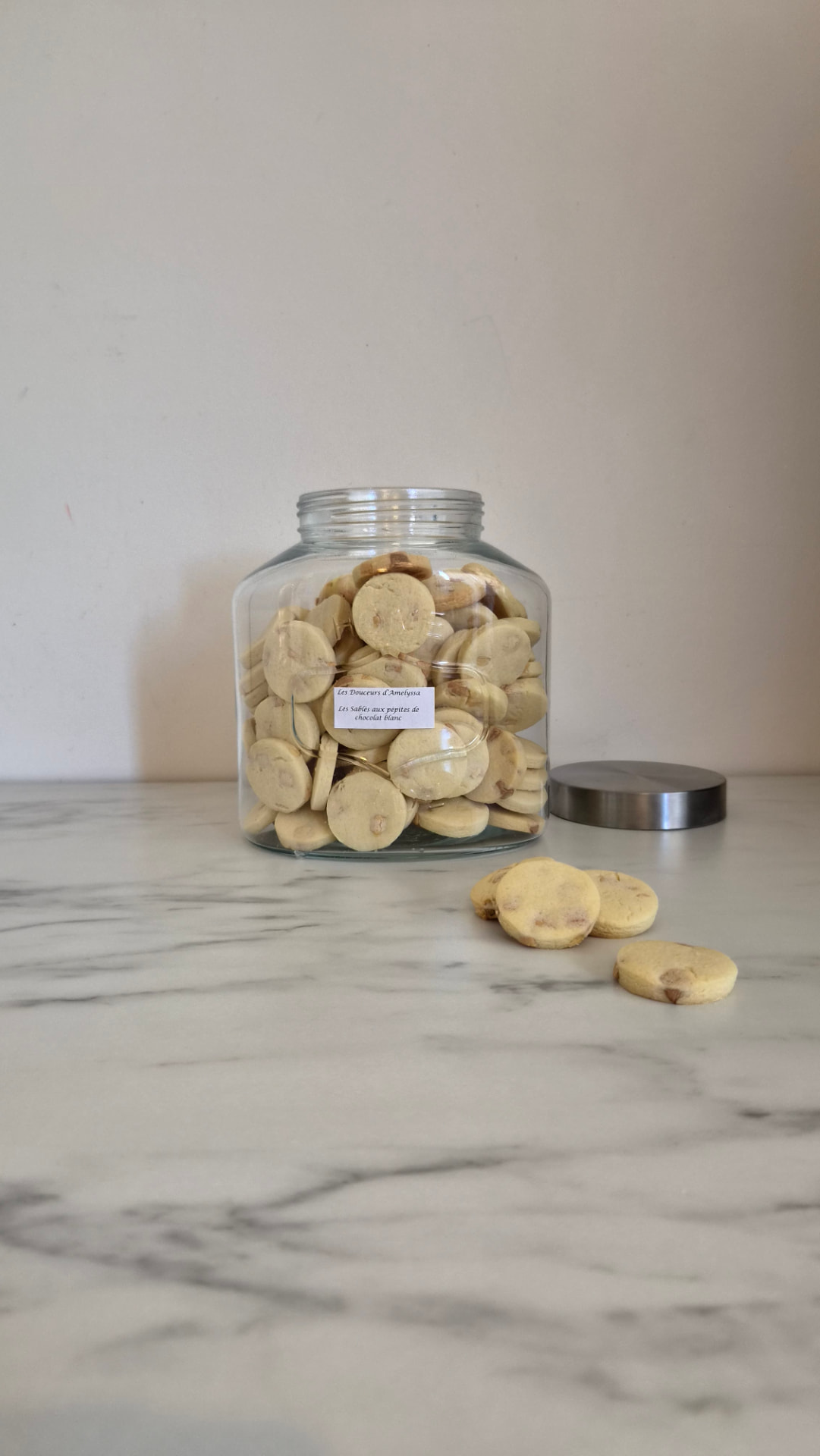 Pépites de chocolat blanc